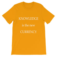 Knowledge is the new currency t-shirt