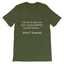 Responsibility for the future t-shirt