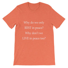 Live in Peace t-shirt