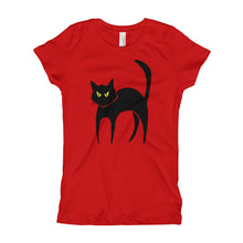 Girl's T-Shirt - Black Cat