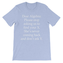 Dear Algebra t-shirt