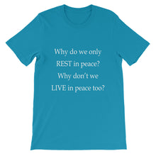 Live in Peace t-shirt