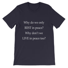 Live in Peace t-shirt