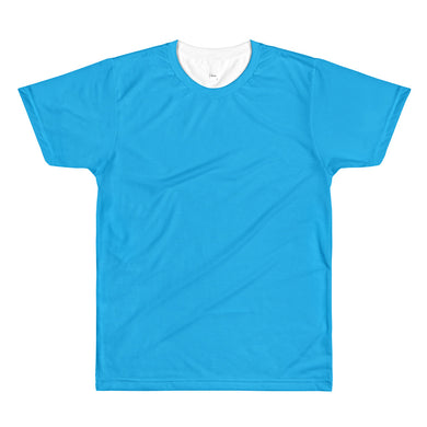 Cyan men’s crewneck t-shirt