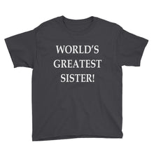 World's Greatest Sister Youth Short Sleeve T-Shirt