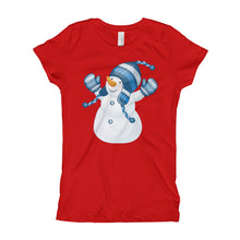 Girl's T-Shirt - Snowman.