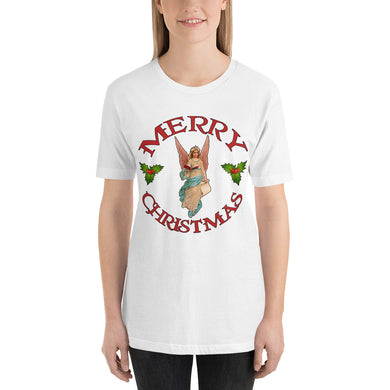 Merry Christmas Angel Short-Sleeve Unisex T-Shirt