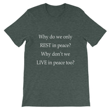 Live in Peace t-shirt