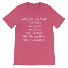 What I Care About t-shirt