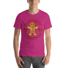 Merry Christmas Gingerbread Man Short-Sleeve Unisex T-Shirt