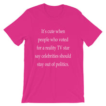 Celebrities and Politics t-shirt