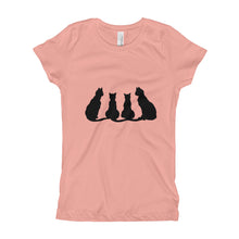 Girl's T-Shirt - Black Cats