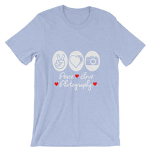 Peace Love Photography t-shirt