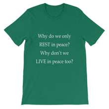 Live in Peace t-shirt