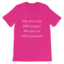 Live in Peace t-shirt