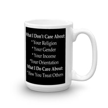 What I Care About Mug