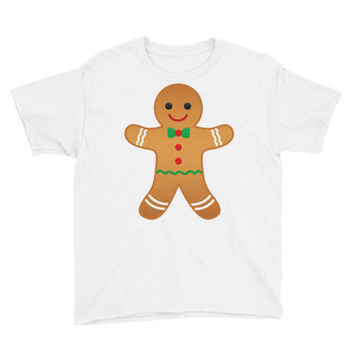 Gingerbread Man Youth Short Sleeve T-Shirt