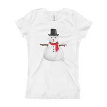 Girl's T-Shirt - Snowman.