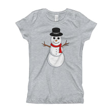 Girl's T-Shirt - Snowman.