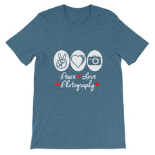 Peace Love Photography t-shirt