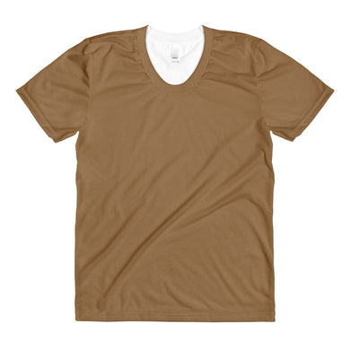 Brown women’s crew neck t-shirt