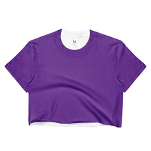 Purple Ladies Crop Top