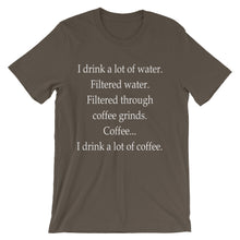 Water and Coffee t-shirt