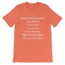 What I Care About t-shirt