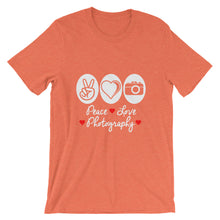 Peace Love Photography t-shirt