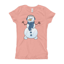 Girl's T-Shirt - Snowman.