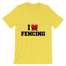 I Love Fencing t-shirt