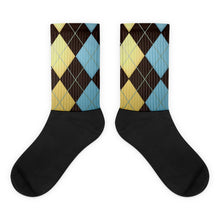 Argyle Black foot socks