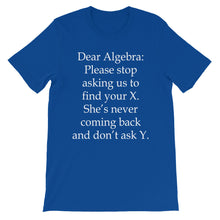 Dear Algebra t-shirt