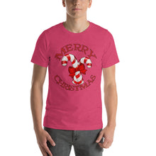Merry Christmas Candy Cane Short-Sleeve Unisex T-Shirt