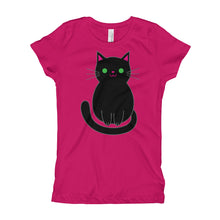 Girl's T-Shirt - Black Cat