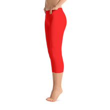 Red Capri Leggings