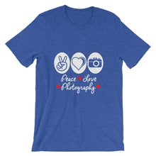 Peace Love Photography t-shirt