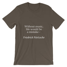 Without music t-shirt