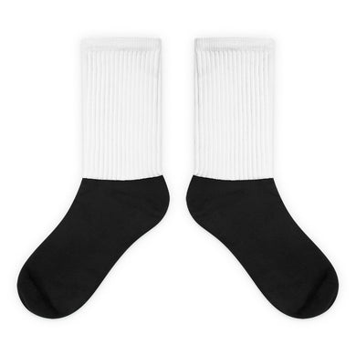 White foot socks