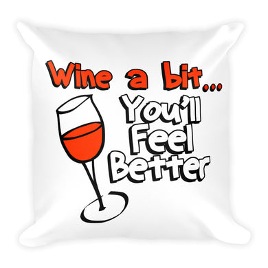 Wine a Bit Pillow