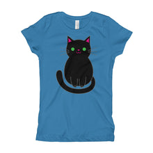 Girl's T-Shirt - Black Cat