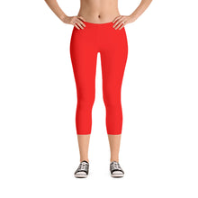 Red Capri Leggings