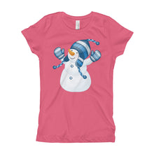 Girl's T-Shirt - Snowman.