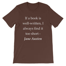 If a book is well-written t-shirt