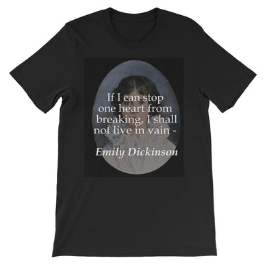 I shall not live in vain t-shirt