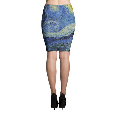 Starry Night Pencil Skirt