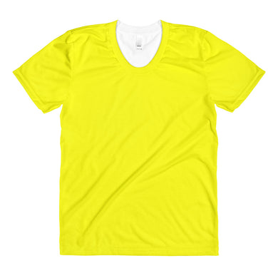 Yellow women’s crew neck t-shirt