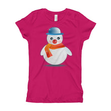 Girl's T-Shirt - Snowman.