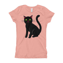 Girl's T-Shirt - Black Cat