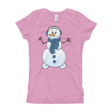 Girl's T-Shirt - Snowman.